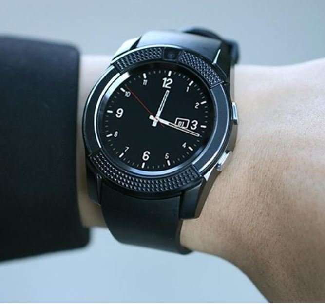 V8 Sporty Smart Watch Phone, SIM CARD, Bluetooth, Camera, Sleep Monitor, SD Card, Pedometer etc.