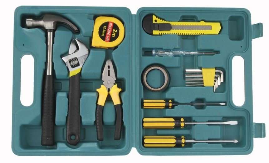 16 Piece High Quality Carbon Steel Combination Tool Set - Compact in a Case