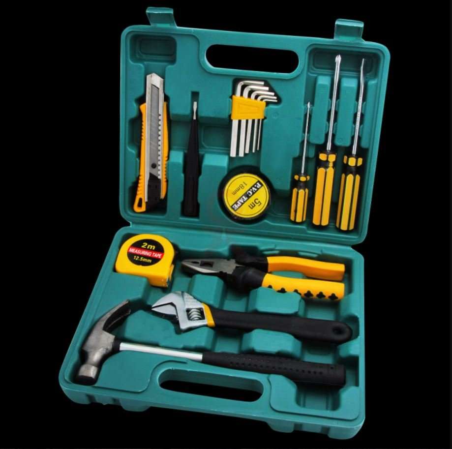 16 Piece High Quality Carbon Steel Combination Tool Set - Compact in a Case