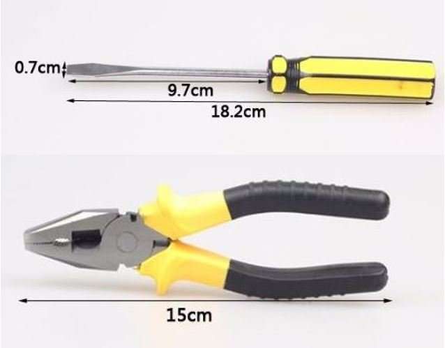 8 Piece Combination Tool Set - Quality Tools All Compact in a Case