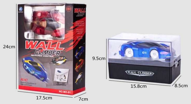 Wall Climber Remote Control Car - 360 Degree, Strong Suction - Walls, Floors, Windows, Ceiling etc.