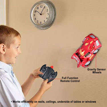 Wall Climber Remote Control Car - 360 Degree, Strong Suction - Walls, Floors, Windows, Ceiling etc.