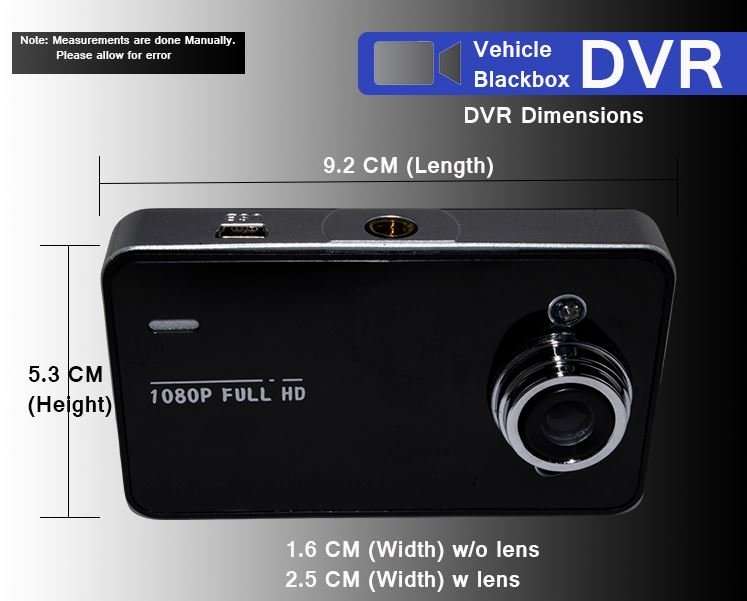 2.4" Full HD DVR Camera & Cam Recorder For Vehichle, Motion Detection. G-Sensor, Night Vision