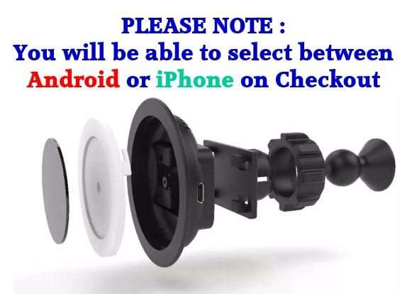 360 Degree Rotating Wireless Car Charger For iPhone and Android Phones, Tablets and Devices