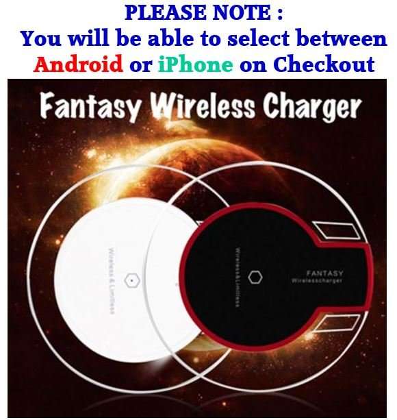 Fantasy Wireless Charger For All Qi Certified Android Devices & iPhone - Fast Charging Speed