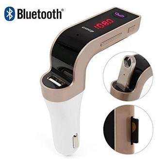 LED Bluetooth Car Kit, Charger FM Transmitter With MP 3, Handsfree Calls, Dual USB For Phone, Tablet