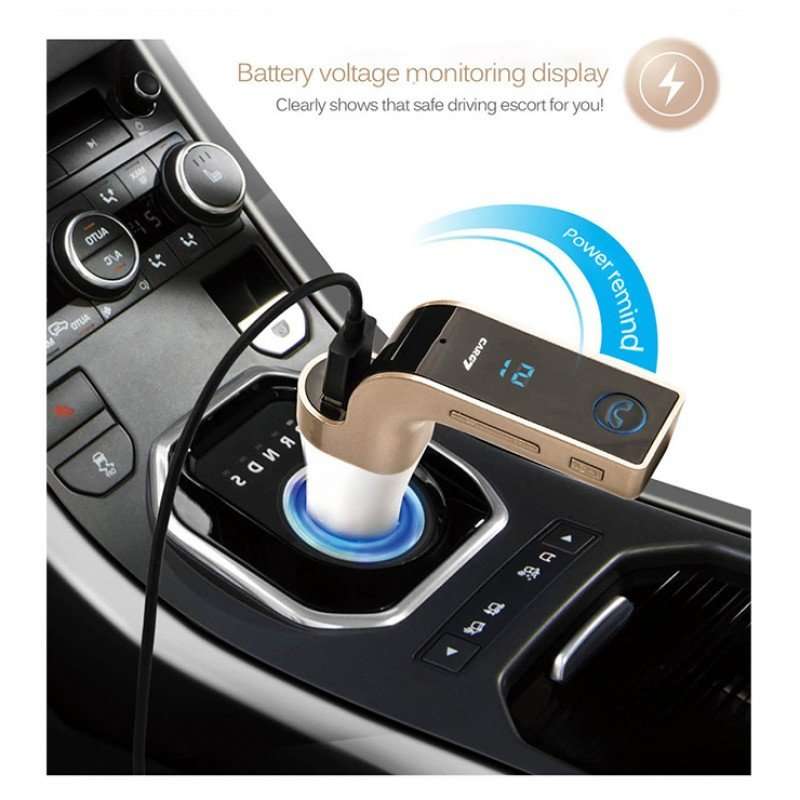 LED Bluetooth Car Kit, Charger FM Transmitter With MP 3, Handsfree Calls, Dual USB For Phone, Tablet