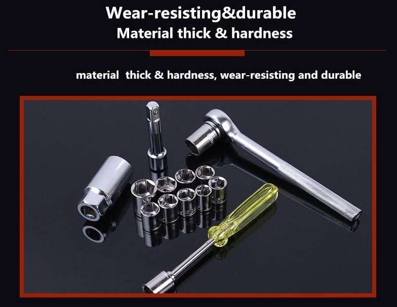 COMBO DEAL - 40 Piece Combination Socket Wrench Set PLUS 10 Piece Blade Fuses AND Tester Set