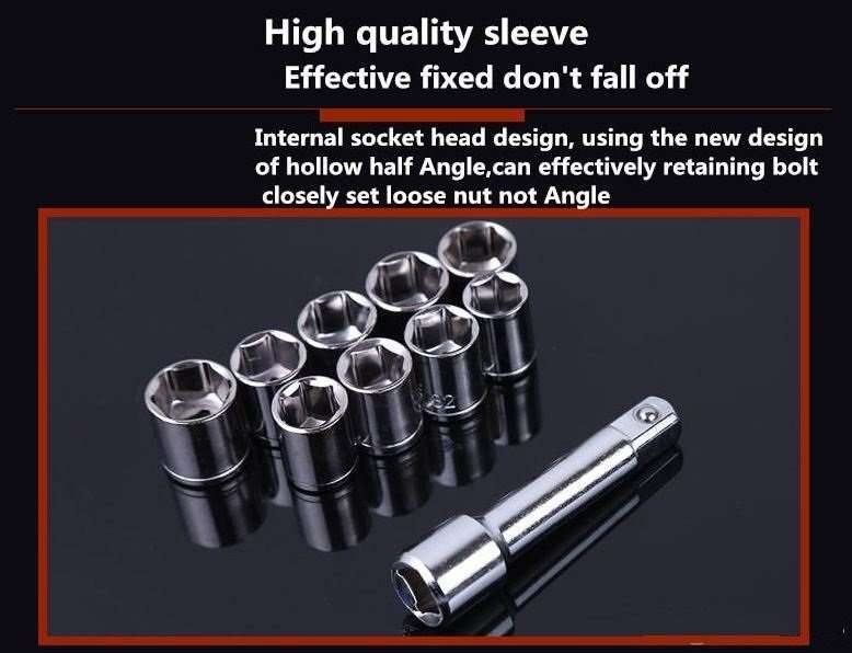 COMBO DEAL - 40 Piece Combination Socket Wrench Set PLUS 10 Piece Blade Fuses AND Tester Set