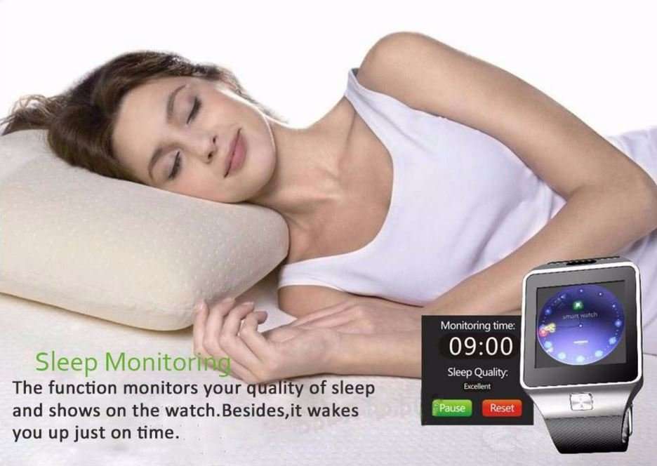 Smart Watch Phone -  SIM CARD, Bluetooth, Camera, Sleep Monitor, SD Card, MP3 etc. - Silver