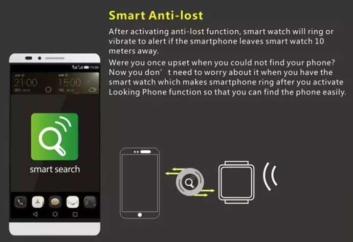 Black Smart Watch Phone -  SIM CARD, Bluetooth, Camera, Sleep Monitor, SD Card, MP3 etc.