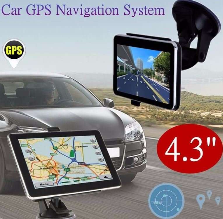4.3" TFT Colour Touch Screen Vehicle GPS Navigation System With FM Transmitter IGO Maps