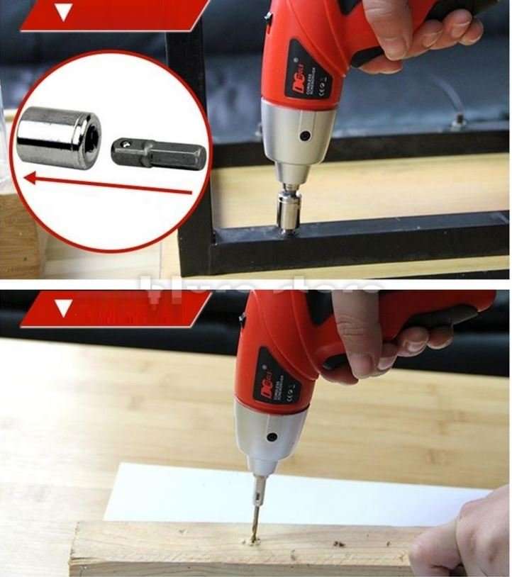 45 Piece Rechargeable Electric Drill & Screwdriver Set in Carry Case