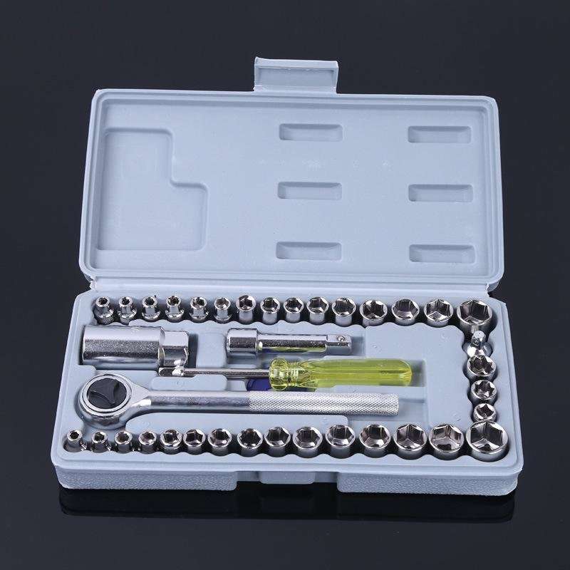 COMBO DEAL - 40 Piece Combination Socket Wrench Set PLUS 31 Piece Screwdriver Set