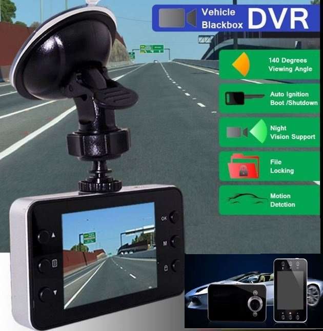 2.4" Full HD DVR Camera & Cam Recorder For Vehichle, Motion Detection. G-Sensor, Night Vision