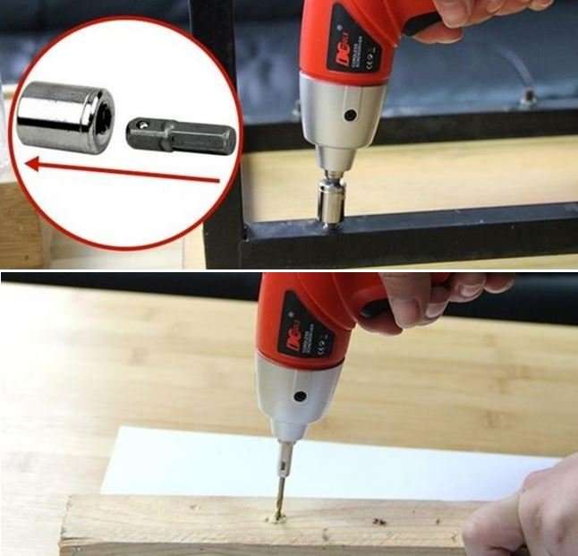 45 Piece Cordless Rechargeable Electric Drill & Screwdriver Set in Carry Case