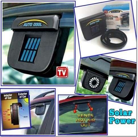 Vehicle Solar Powered Auto Ventilation System - Replace Hot Air With Cool Air at All Times