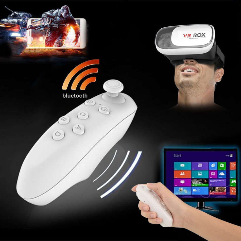 3D VR BOX 2 With Head Mount,  PLUS Multi Functional Wireless Bluetooth Controller