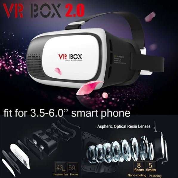 3D VR BOX 2 With Head Mount,  PLUS Multi Functional Wireless Bluetooth Controller