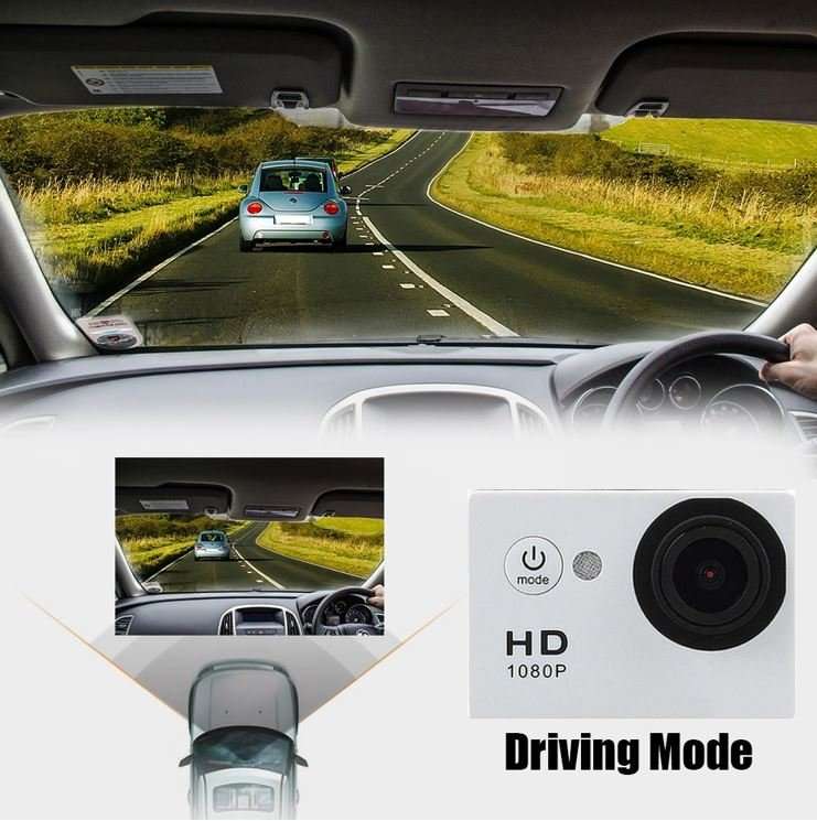 HD Action Sport DVR & Camera - Waterproof, LCD Screen, Side Helmet Mount, Waterproof Casing..