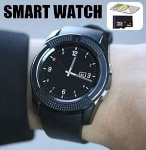 V8 Sporty Smart Watch Phone, SIM CARD, Bluetooth, Camera, Sleep Monitor, SD Card, Pedometer etc.