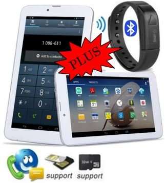 COMBO DEAL - 7" 8GB Android Dual Sim Tablet, 3G, WI-FI AND Bluetooth Smart Watch Activity Tracker