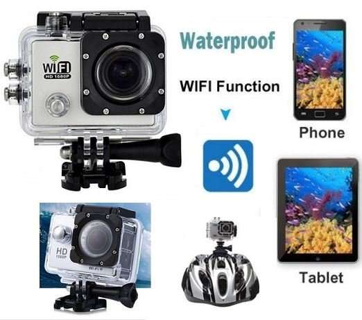 HDMI WIFI Action Sport DVR & Camera - Waterproof, 170 Degree Wide Angle Lens, DVR & More