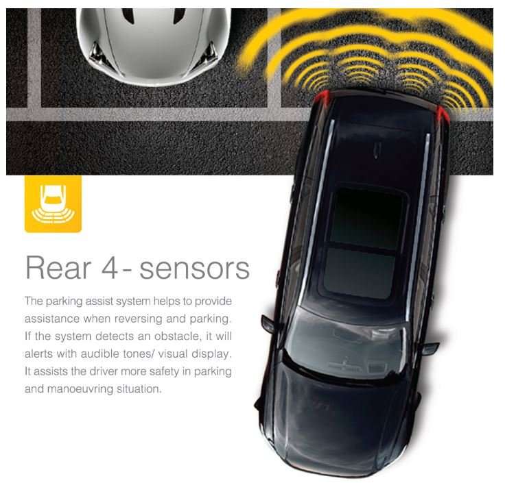 Rear Park Distance Control Kit - Include Control Box, LED Display Indicator & 4 Parking Sensors