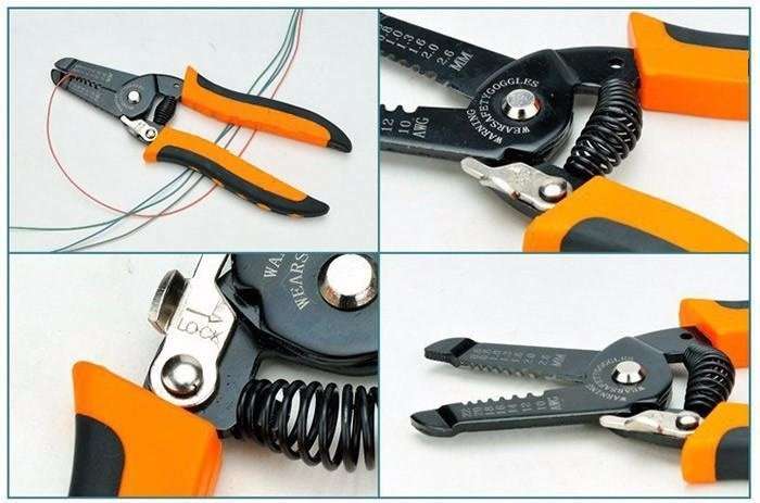 COMBO DEAL - LCD Display Digital Multimeter AC DC Voltage PLUS Wire Stripper Tool