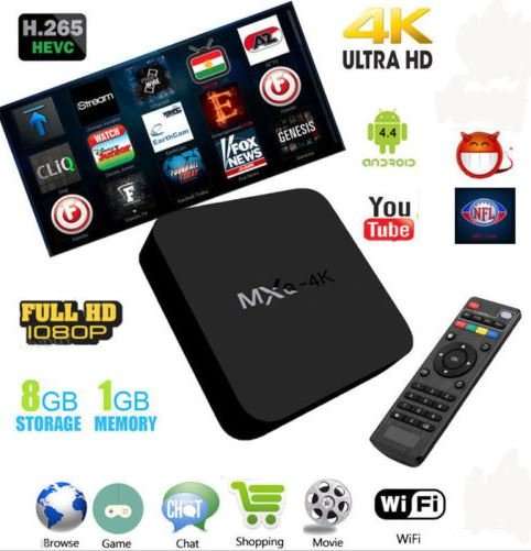 Android TV BOX - MXQ-4K, Quad Core, HDMI - Turns Your TV Into a Smart Media Center