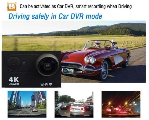 4K Ultra HD WIFI Action Sport DVR & Camera With REMOTE- HDMI, Waterproof, 170 Degree & More