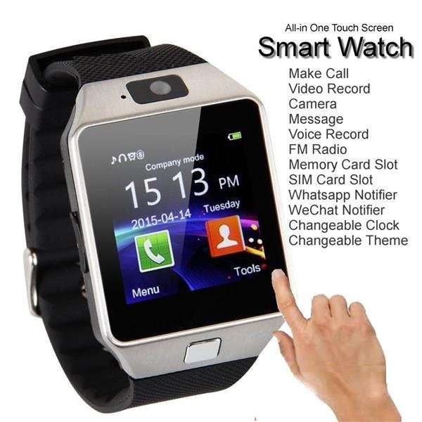 Smart Watch Phone, SIM CARD, Bluetooth, Camera, Sleep Monitor, SD Card, MP3, Pedometer etc.
