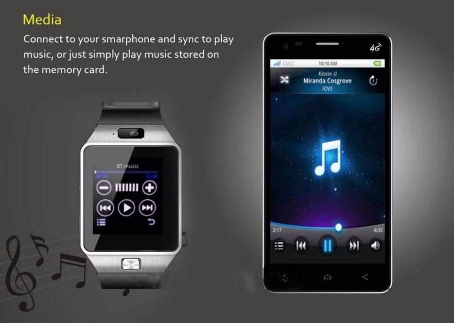 Smart Watch Phone, SIM CARD, Bluetooth, Camera, Sleep Monitor, SD Card, MP3, Pedometer etc.