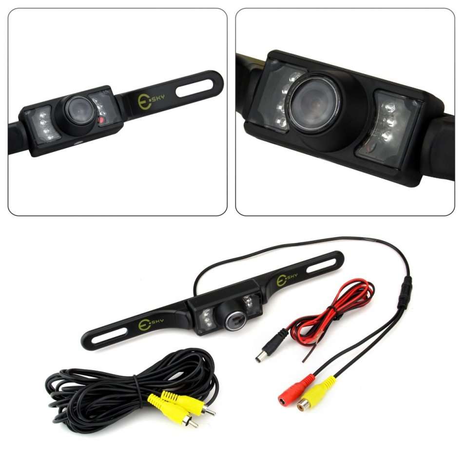 Night Vision Waterproof NTSC Universal Car Rearview Licence Plate CMOS Camera