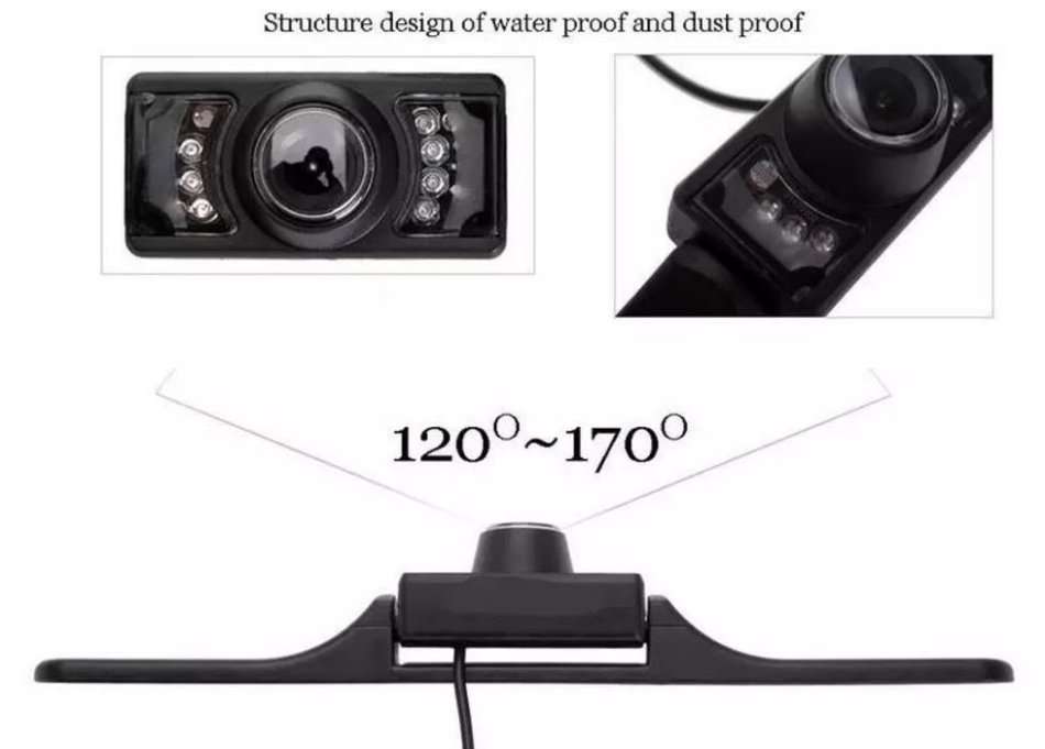 Night Vision Waterproof NTSC Universal Car Rearview Licence Plate CMOS Camera