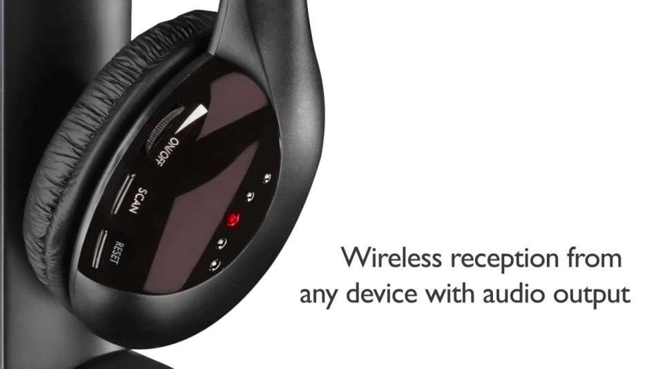 5 IN 1 Wireless Headphones - MP3 / MP4, PC, TV, CD, FM Radio