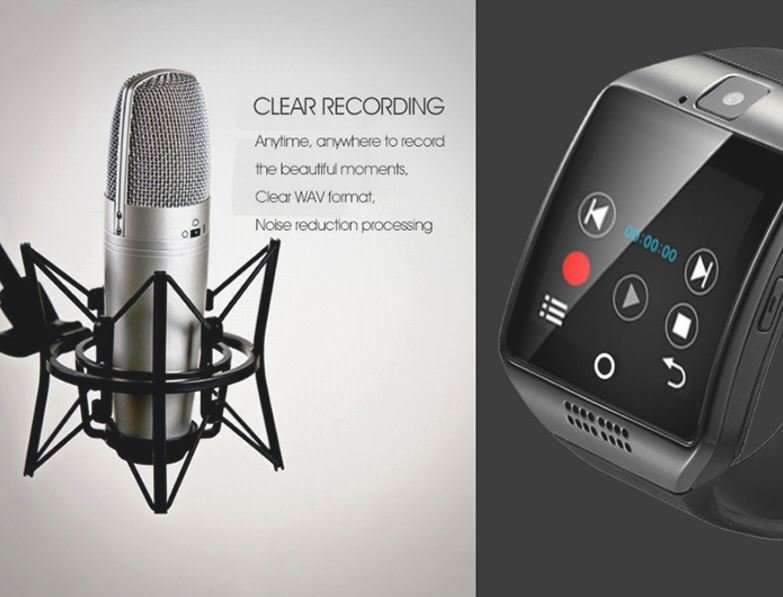 Q18 Smart Watch Phone, SIM CARD, Bluetooth, Camera, Sleep Monitor, SD Card, Pedometer etc.