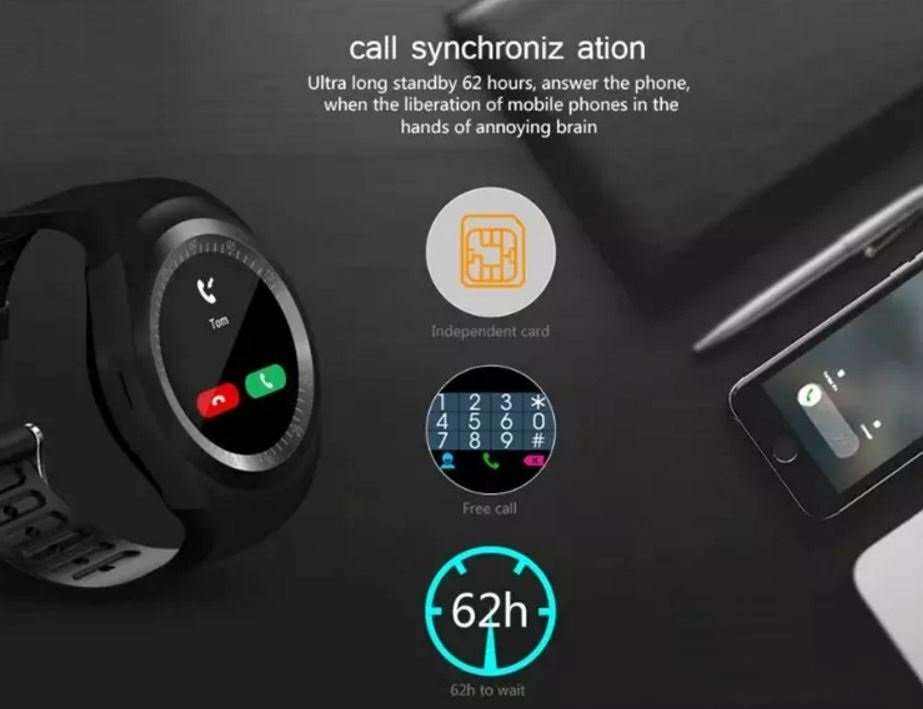 Professional Smart Watch Phone, SIM CARD, Bluetooth, Sleep Monitor, SD Card, Pedometer etc.