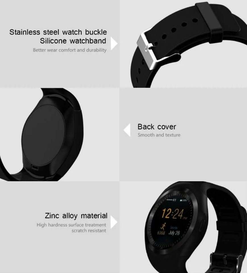 Professional Smart Watch Phone, SIM CARD, Bluetooth, Sleep Monitor, SD Card, Pedometer etc.