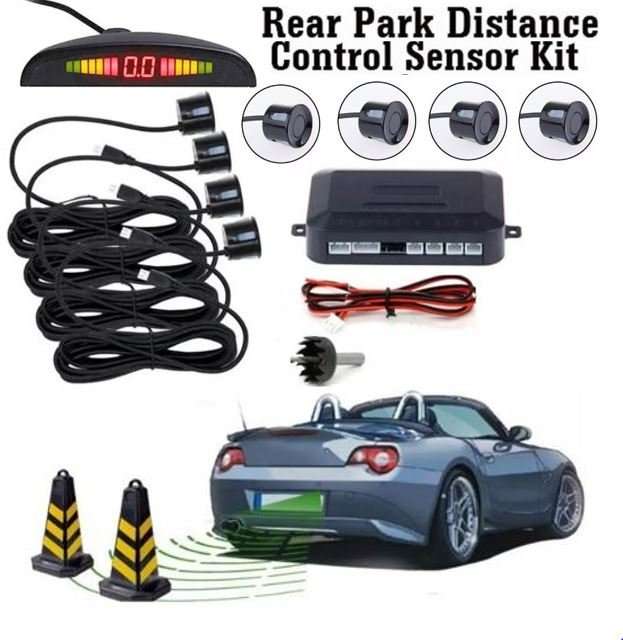 Rear Park Distance Control Kit - Include Control Box, LED Display Indicator & 4 Parking Sensors