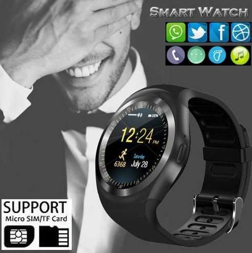 Y1 Professional Smart Watch Phone, SIM CARD, Bluetooth, Sleep Monitor, SD Card, Pedometer etc.