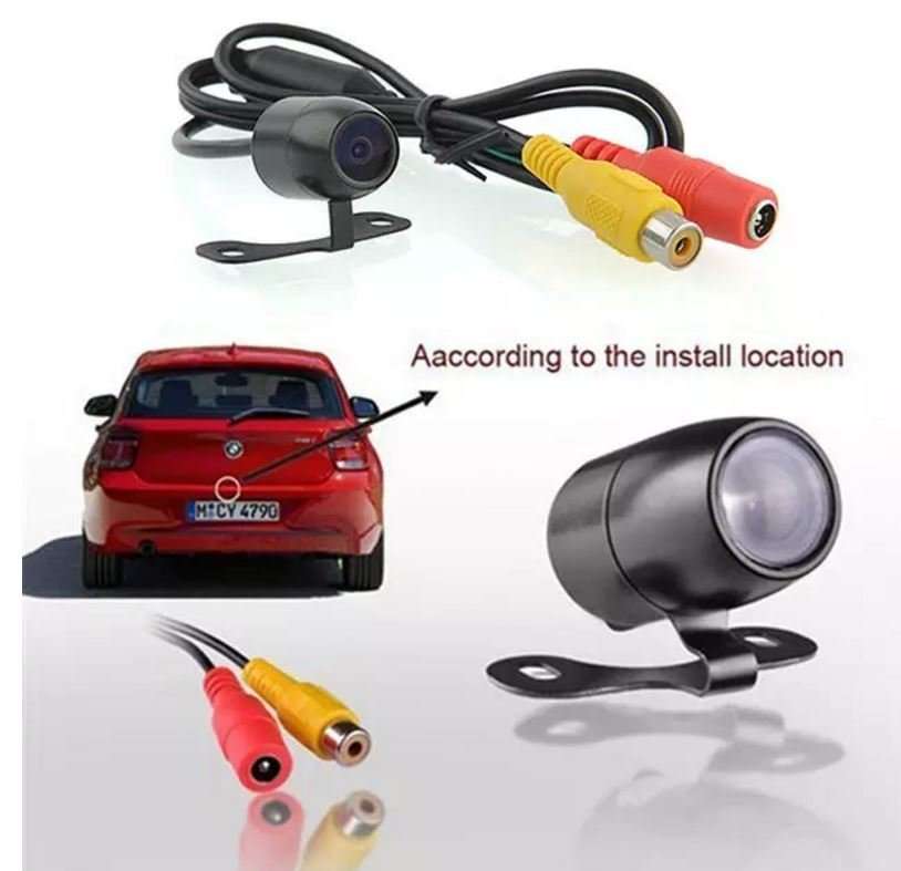 2 IN 1 Waterproof HD Night Vision Car Rear view Camera