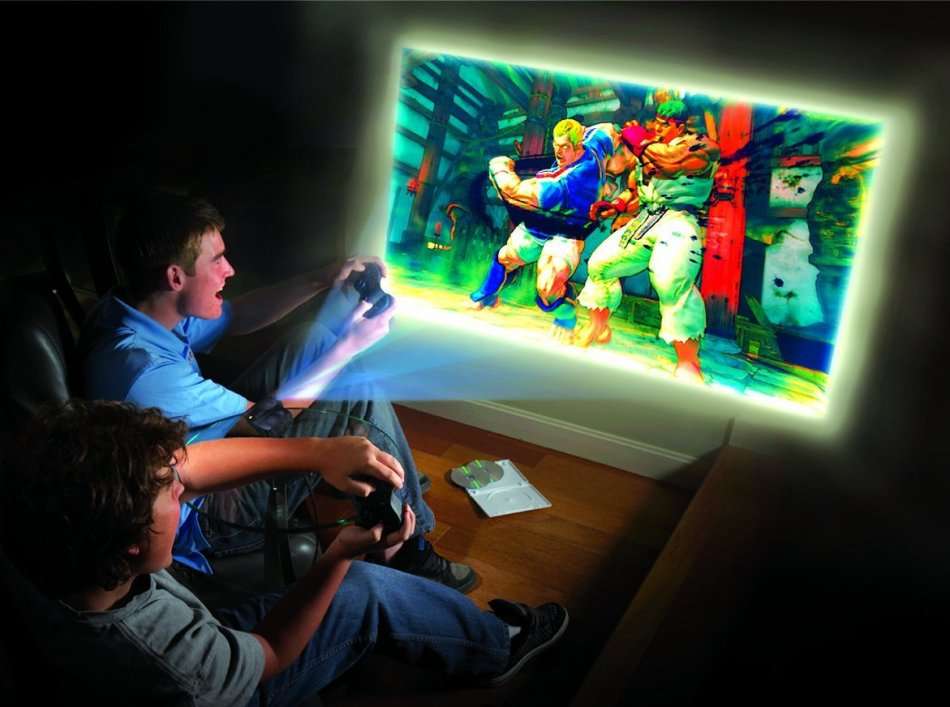 HD 1080P LED Multimedia Projector & Home Theater Cinema & Remote - AV, TV, VGA, HDMI, USB, SD, WTC
