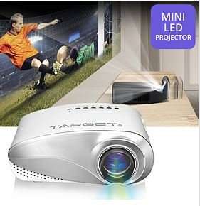 HD 1080P LED Multimedia Projector & Home Theater Cinema & Remote - AV, TV, VGA, HDMI, USB, SD, WTC