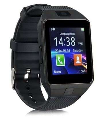 Black Smart Watch Phone -  SIM CARD, Bluetooth, Camera, Sleep Monitor, SD Card, MP3 etc.