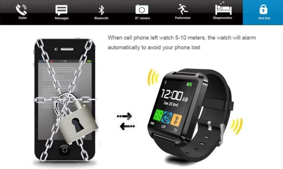 Bluetooth Smartwatch for Outdoor Sports, Home Use, Car Bluetooth Communications and Many More...