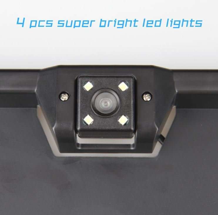 Waterproof Night Vision HD LED Number Plate Holder With Camera For Reversing and Parking