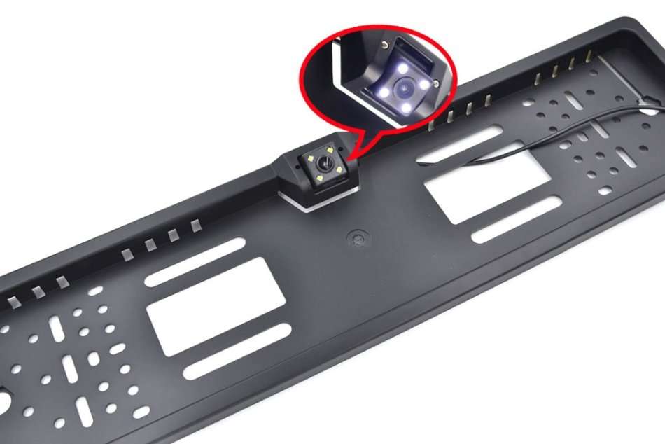 Waterproof Night Vision HD LED Number Plate Holder With Camera For Reversing and Parking