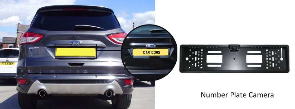 Waterproof Night Vision HD LED Number Plate Holder With Camera For Reversing and Parking