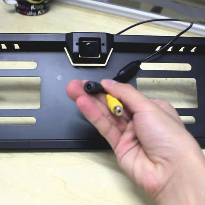 Waterproof Night Vision HD LED Number Plate Holder With Camera For Reversing and Parking